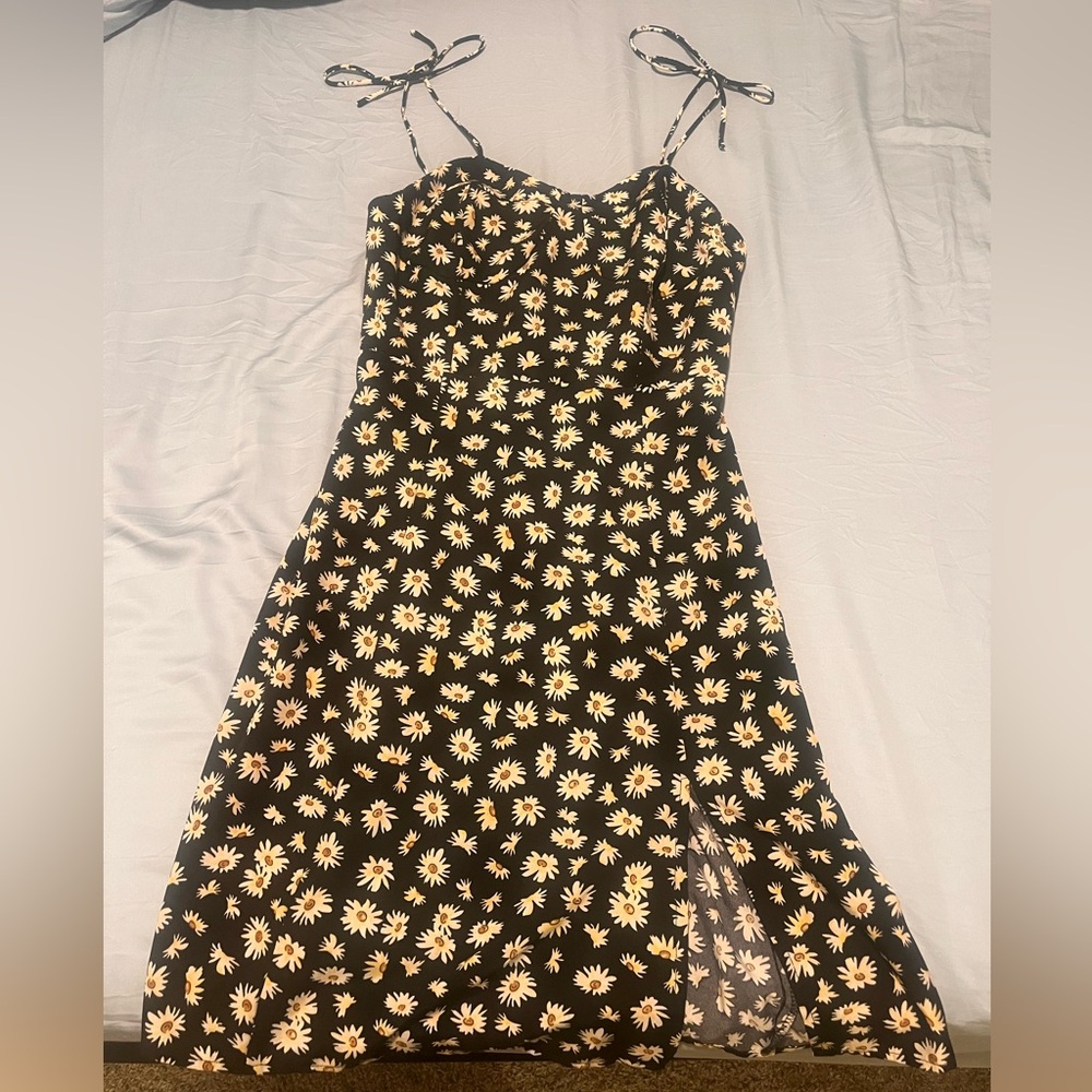 Strappy Floral Print Dress